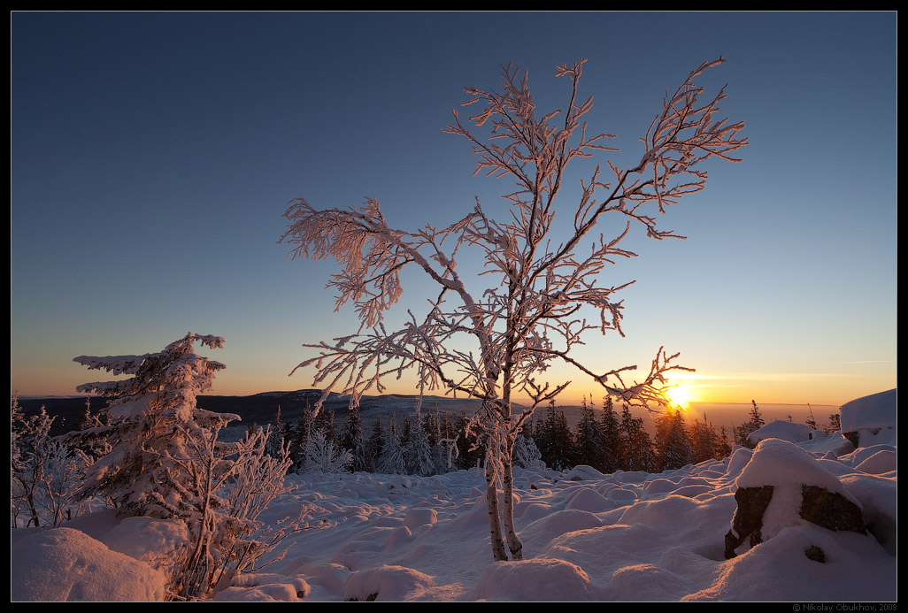 photo "Dance / 0184_0101" tags: landscape, sunset, winter