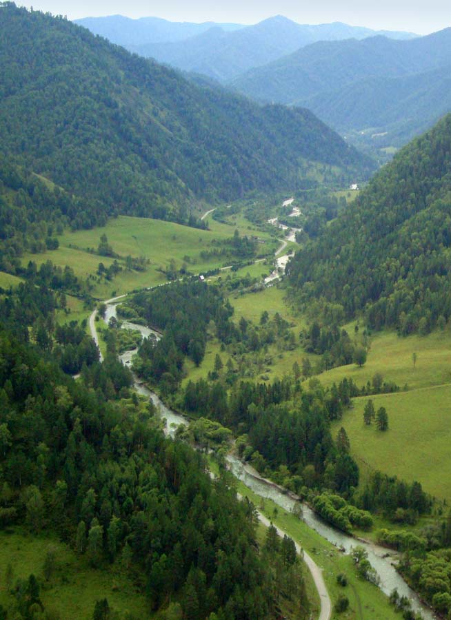 фото "долина реки Чемал" метки: пейзаж, горы, лес