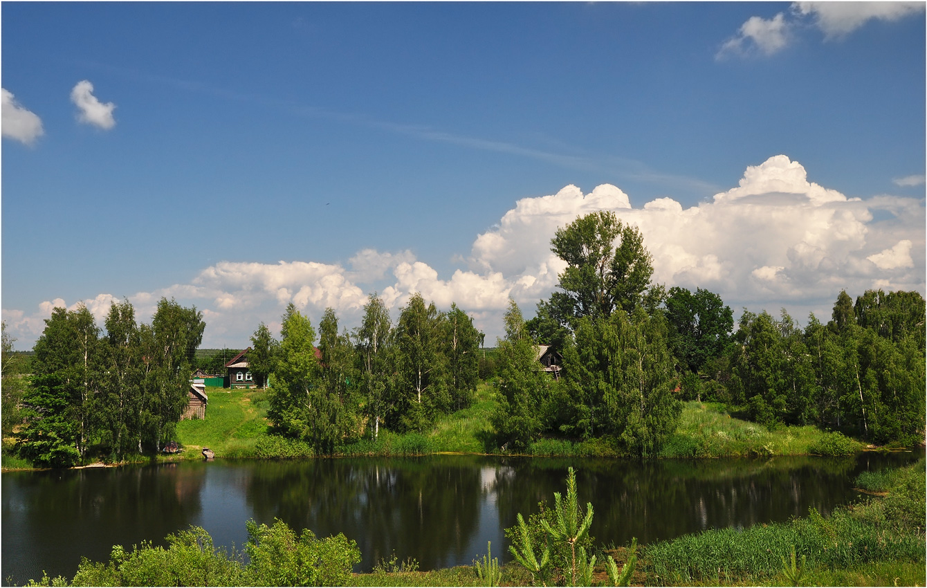 фото "У озера" метки: пейзаж, лето, облака