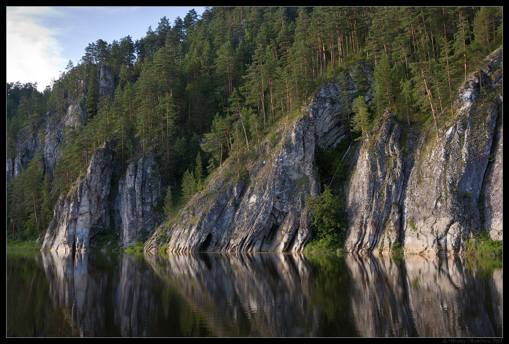 фото "Рёбра / 0179_0059" метки: пейзаж, горы, лето, река, скалы
