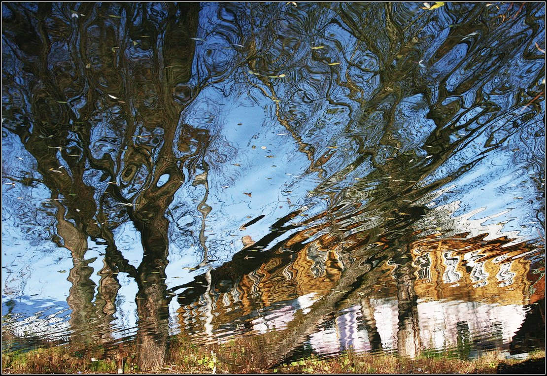 photo "autumn reflection" tags: landscape, autumn, water