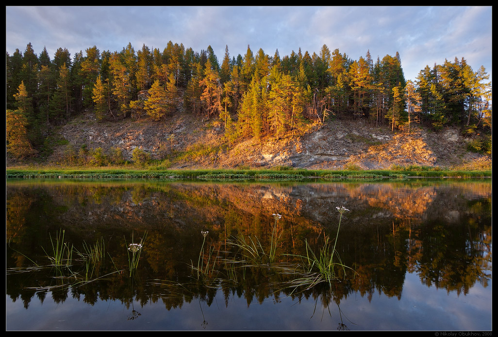 photo "Sunset / 0186_0027" tags: landscape, mountains, river, rocks, summer