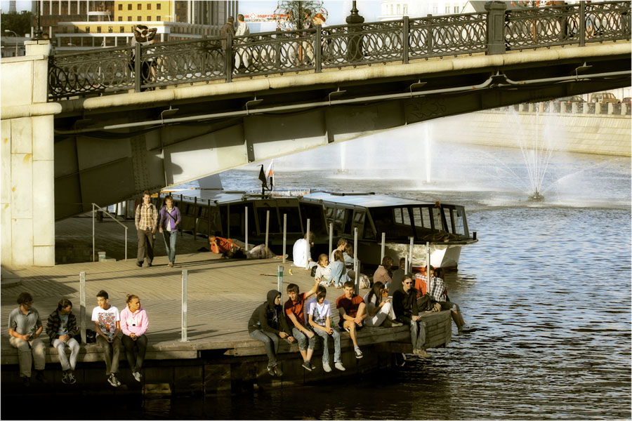 фото "Под мостом" метки: пейзаж, лето