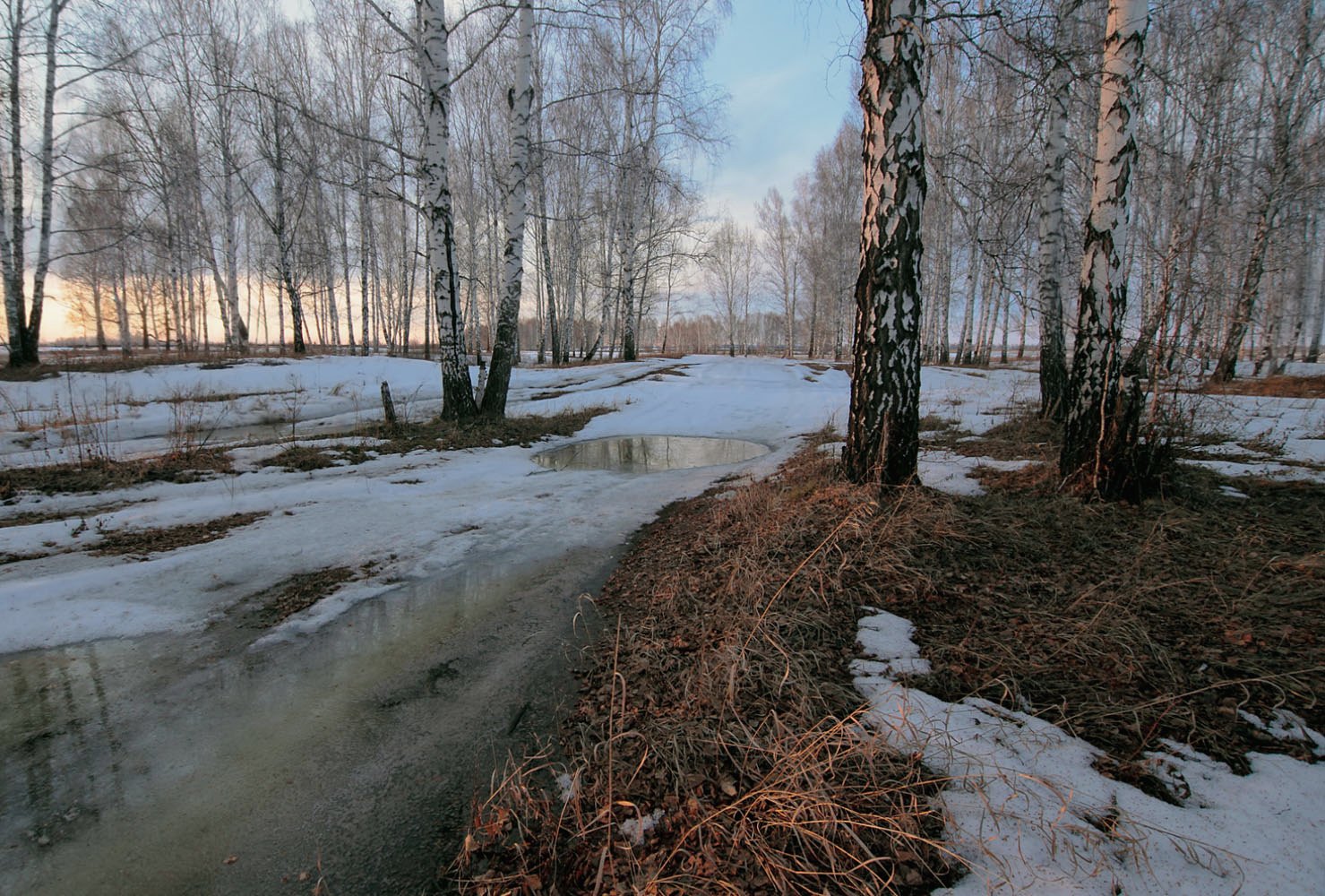 фото "Распутный с лужами апрель" метки: пейзаж, весна