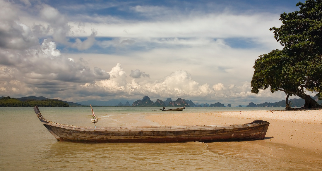 фото "Длинная лодка" метки: пейзаж, путешествия, Азия, вода