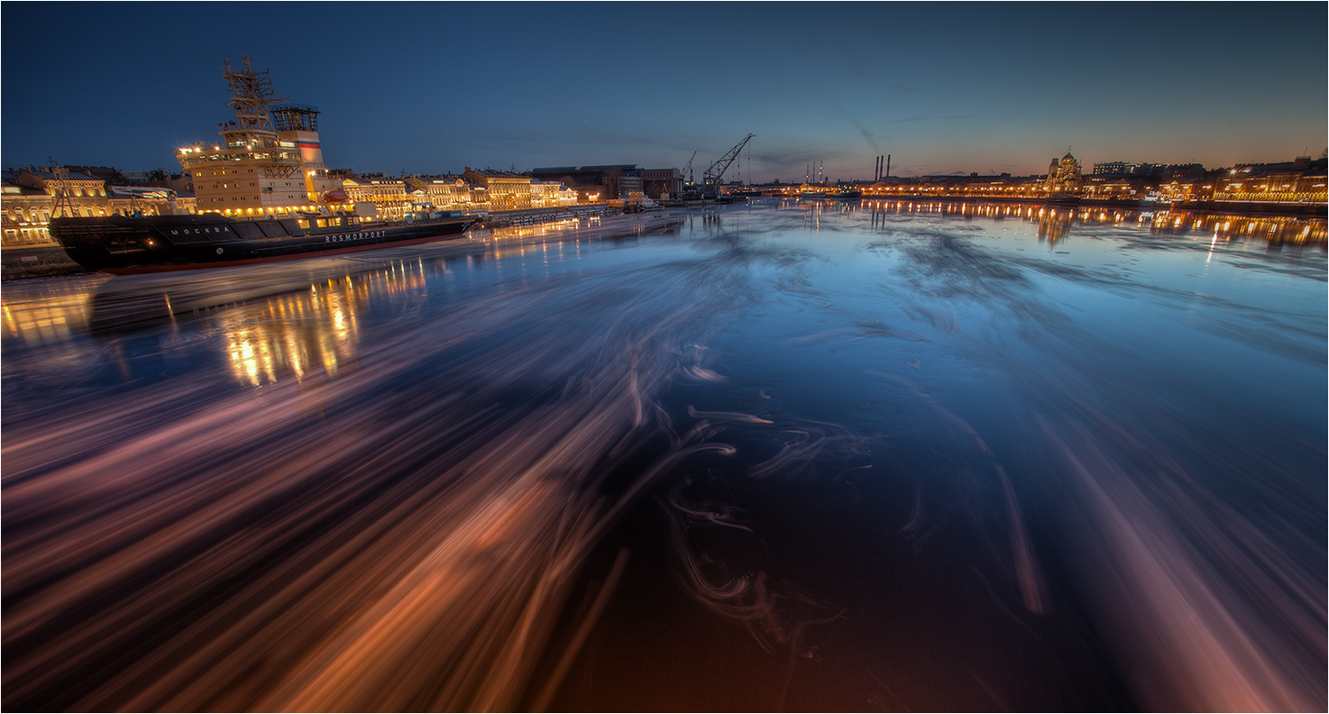 photo "Icebreaker & ice" tags: landscape, city, 