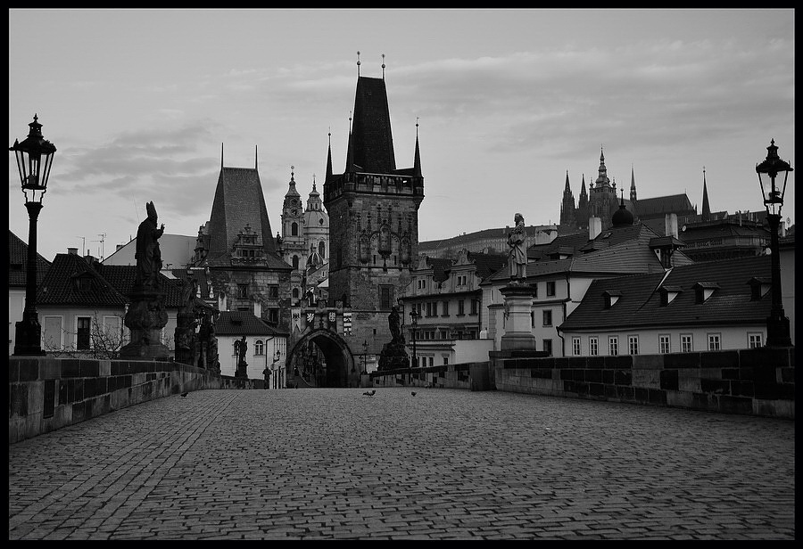 Прага черно белые