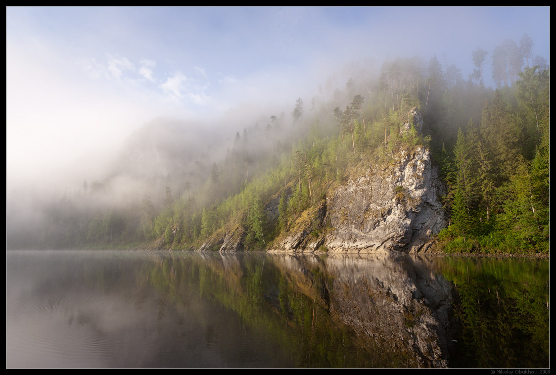 photo "***" tags: landscape, fog, mountains, river, rocks, summer, sunrise