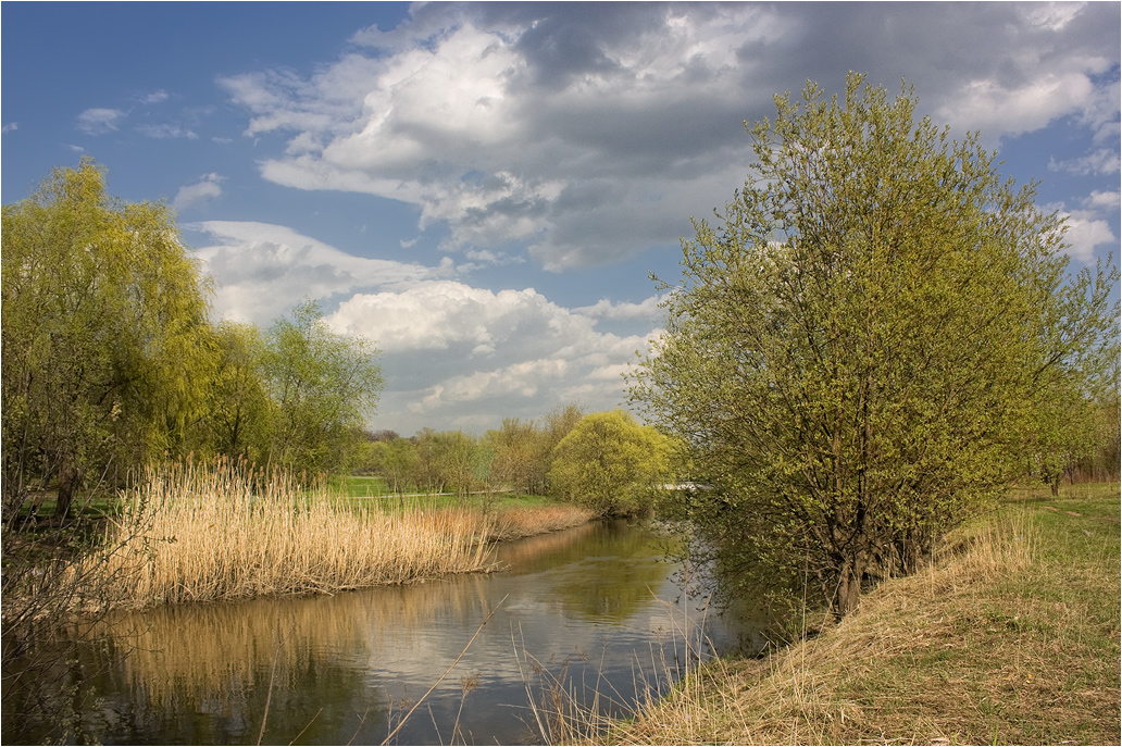 photo "***" tags: landscape, clouds, river, spring, water