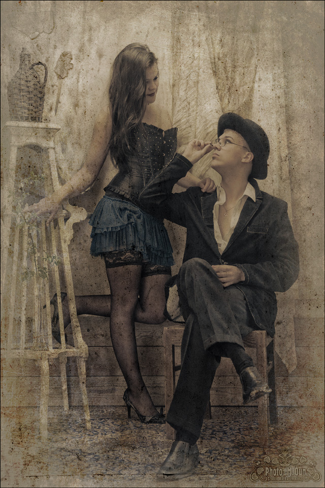 photo "Bonnie and Clyde" tags: portrait, old-time, 