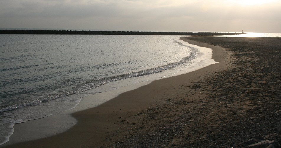 photo "calm in the evening beside the sea" tags: landscape, water