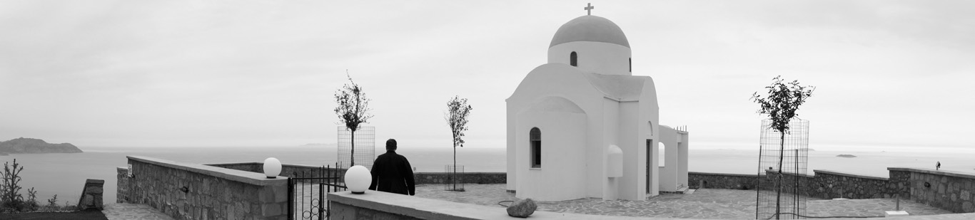 фото "The chapel of Profitis Ilias at Nisyros Volcano" метки: архитектура, пейзаж, горы