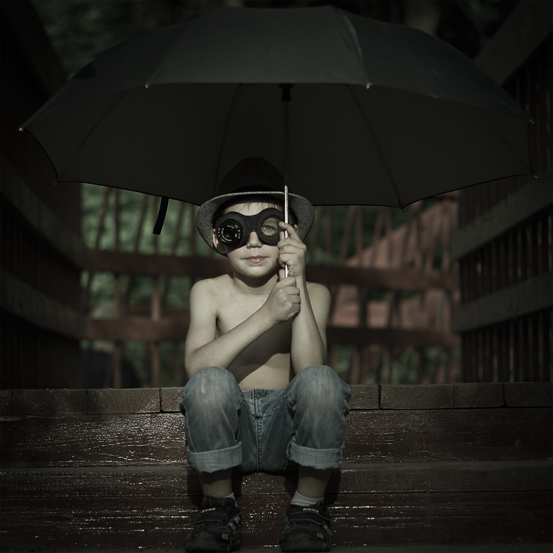 photo "Чудик и зонт фотограф Александр Мороз" tags: portrait, children