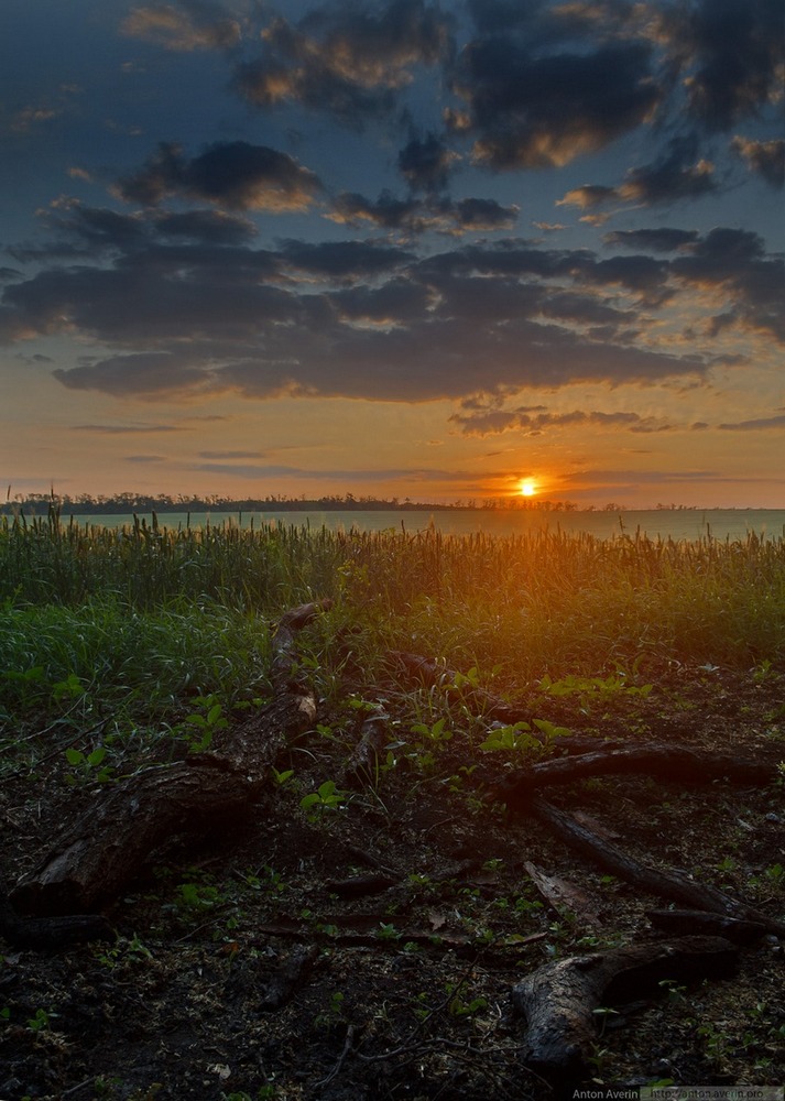 photo "Burning out" tags: landscape, clouds, sunset