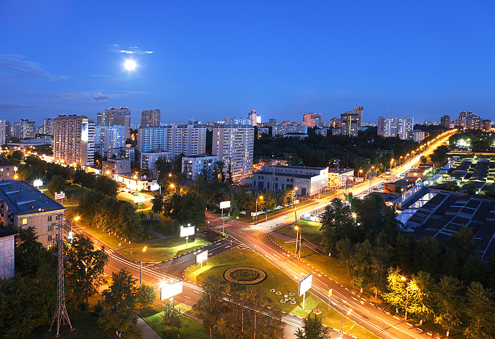 фото "Полнолуние." метки: архитектура, пейзаж, ночь