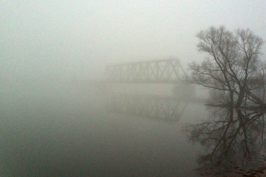 фото "ещё немного тумана" метки: пейзаж, вода, закат