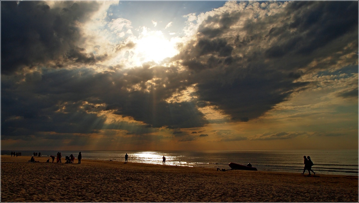 photo "Evening sand" tags: landscape, clouds, water