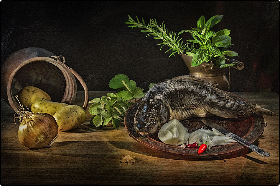 photo "With a carp" tags: still life, 