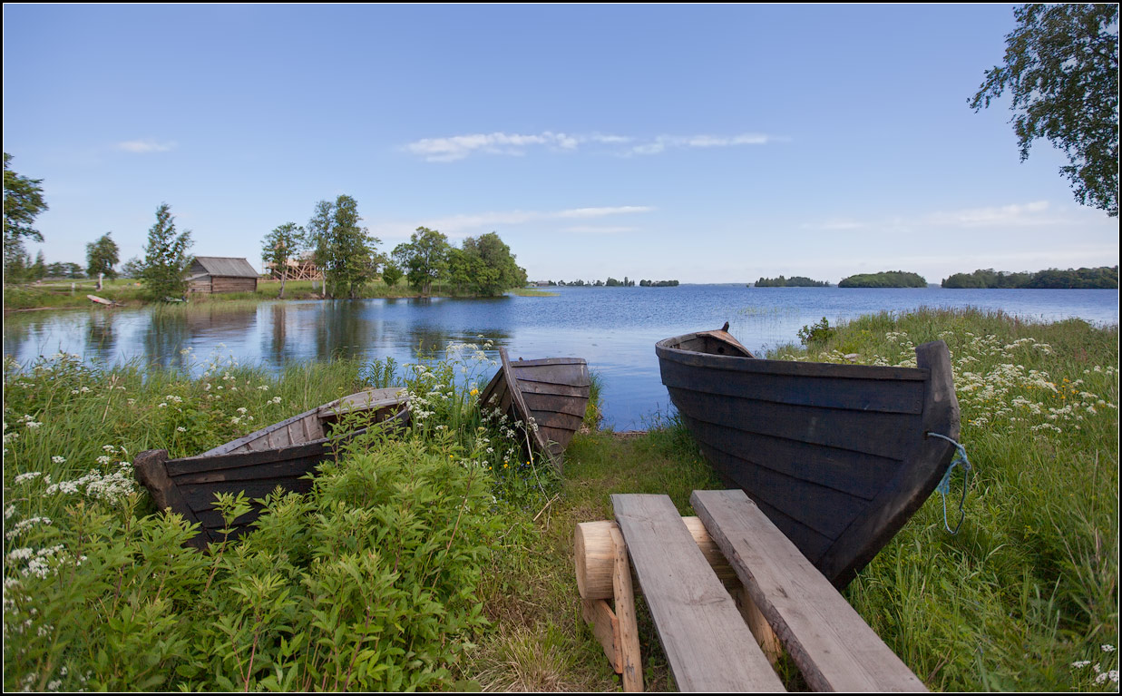 photo "Landscape with boats" tags: landscape, summer