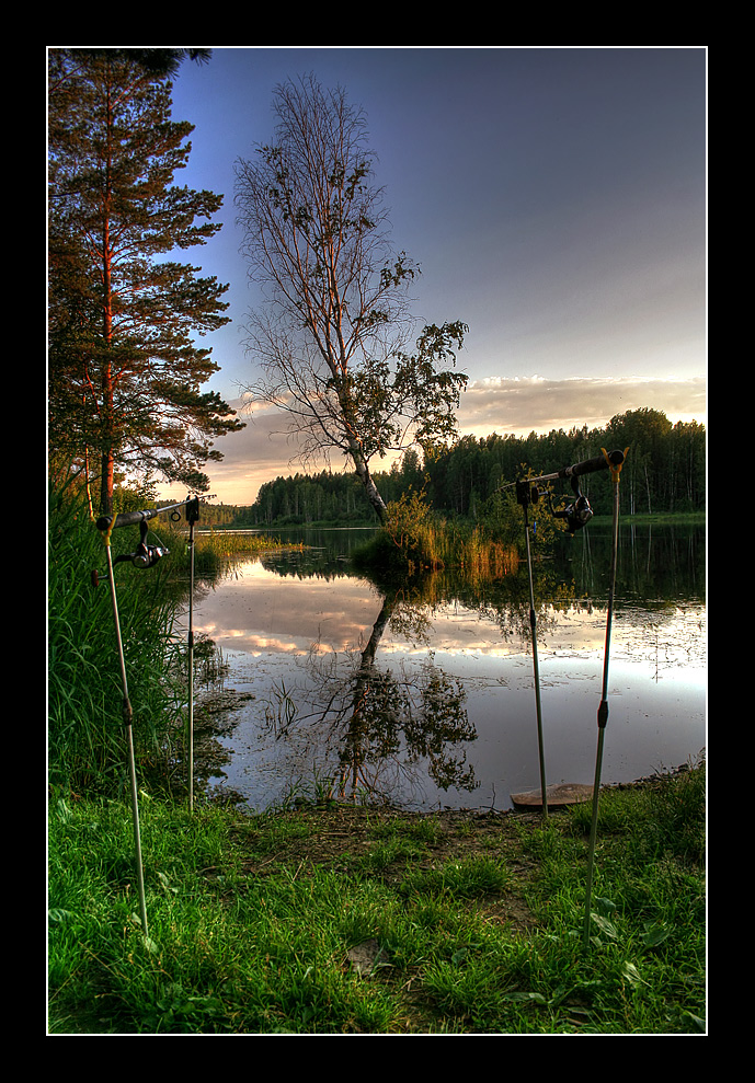 фото "На рыбалке" метки: пейзаж, вода, лес