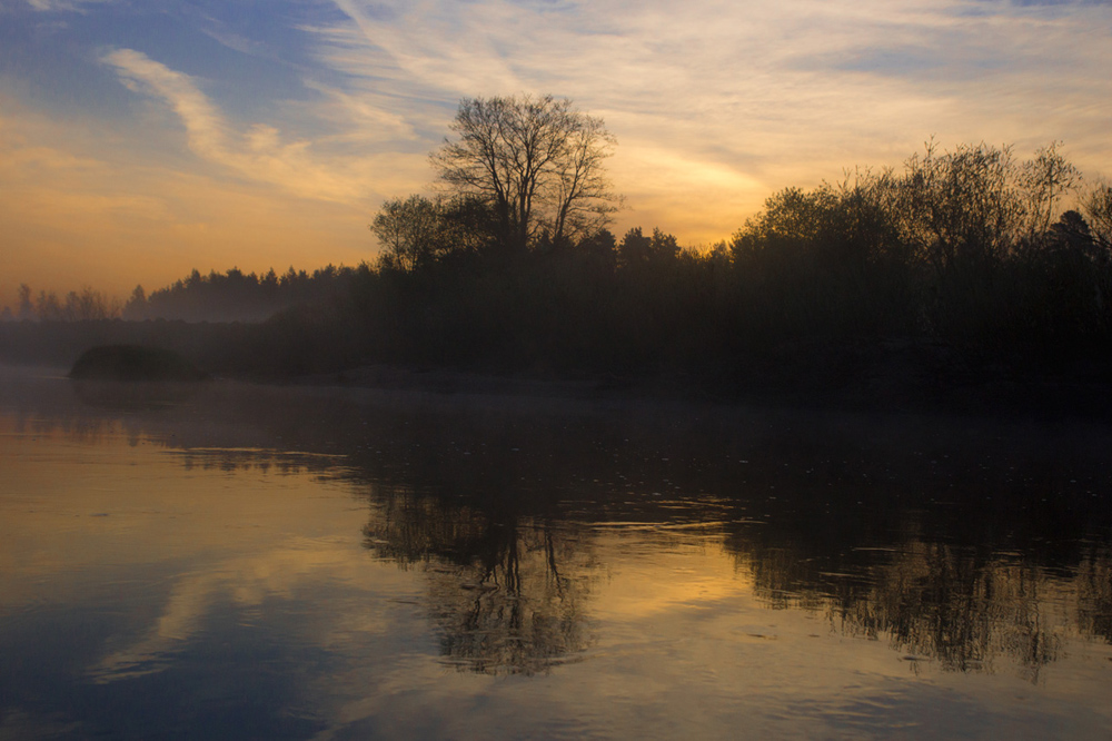 фото "Река Тьма на рассвете" метки: пейзаж, вода, закат