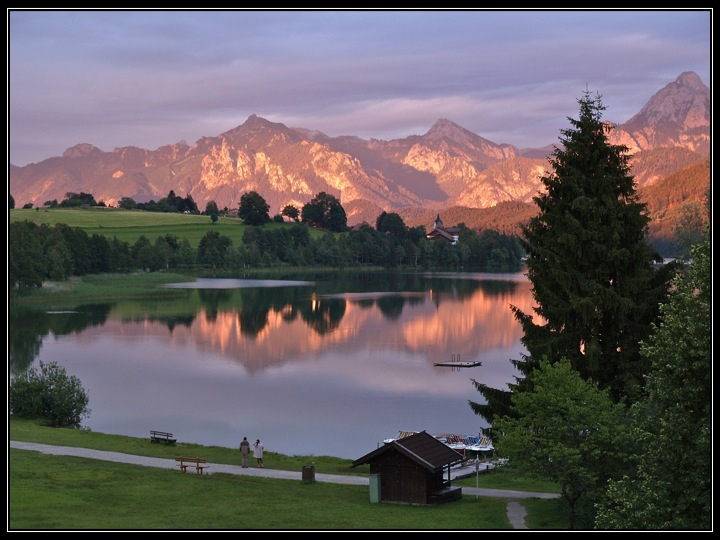 фото "The Evening Pacification" метки: пейзаж, путешествия, природа, nature, вода, горы, закат, лето, озеро