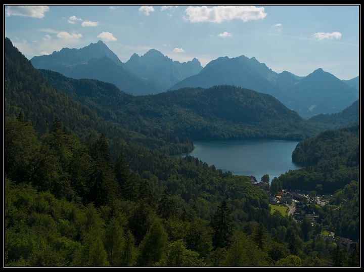 фото "Loser Panorama Strasse" метки: пейзаж, путешествия, nature, вода, горы, лес, облака, озеро
