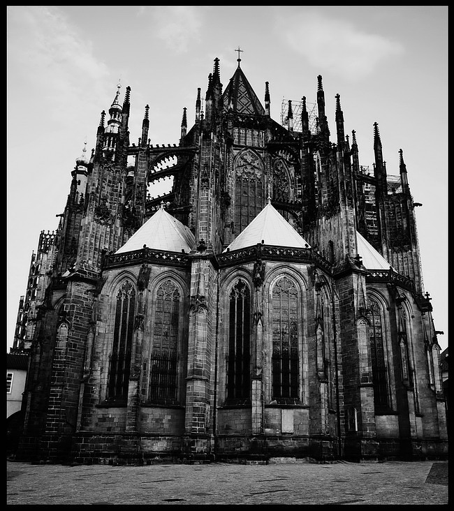 photo "Кафедральный собор святого Вита" tags: architecture, black&white, Prague