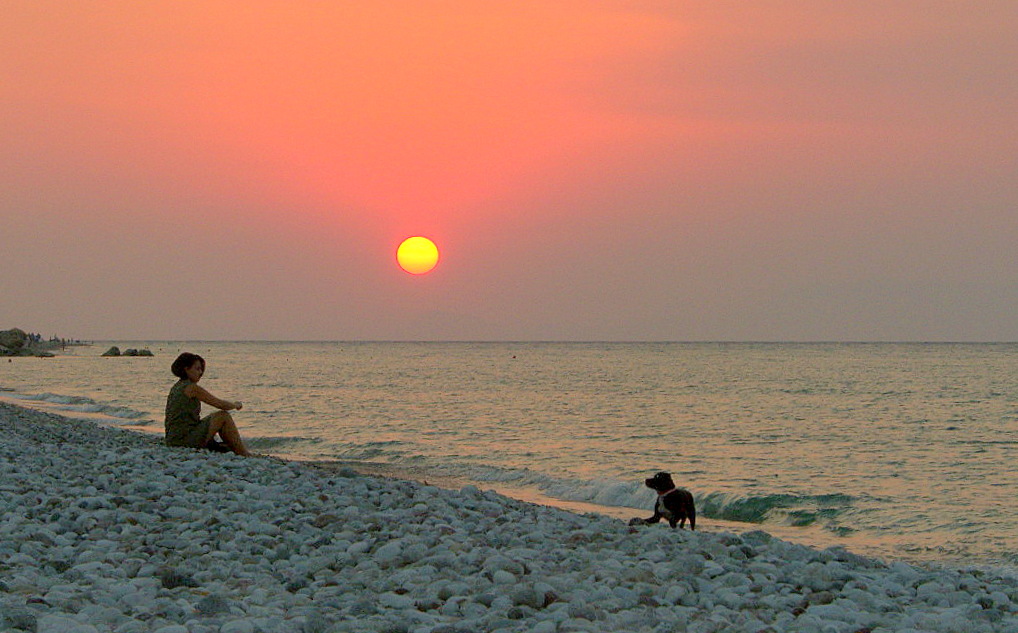 фото "Закат на Родосе" метки: путешествия, Европа, пляж