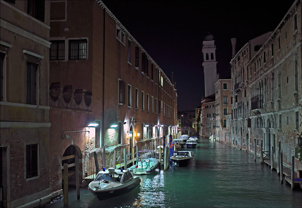 фото "Ночью на канале" метки: пейзаж, Венеция, Италия, ночной пейзаж