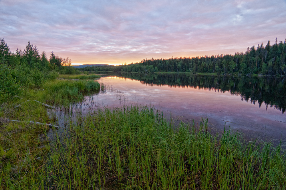 photo "***" tags: landscape, travel, Karelia, clouds, forest, lake, summer, sunset, water