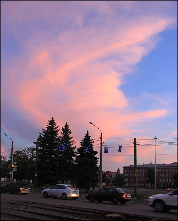 photo "pink Twilight" tags: city, 
