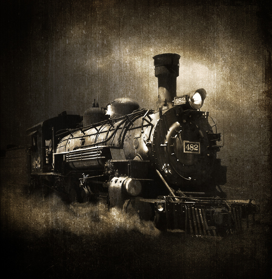фото "поезд из прошлого" метки: digital art, 