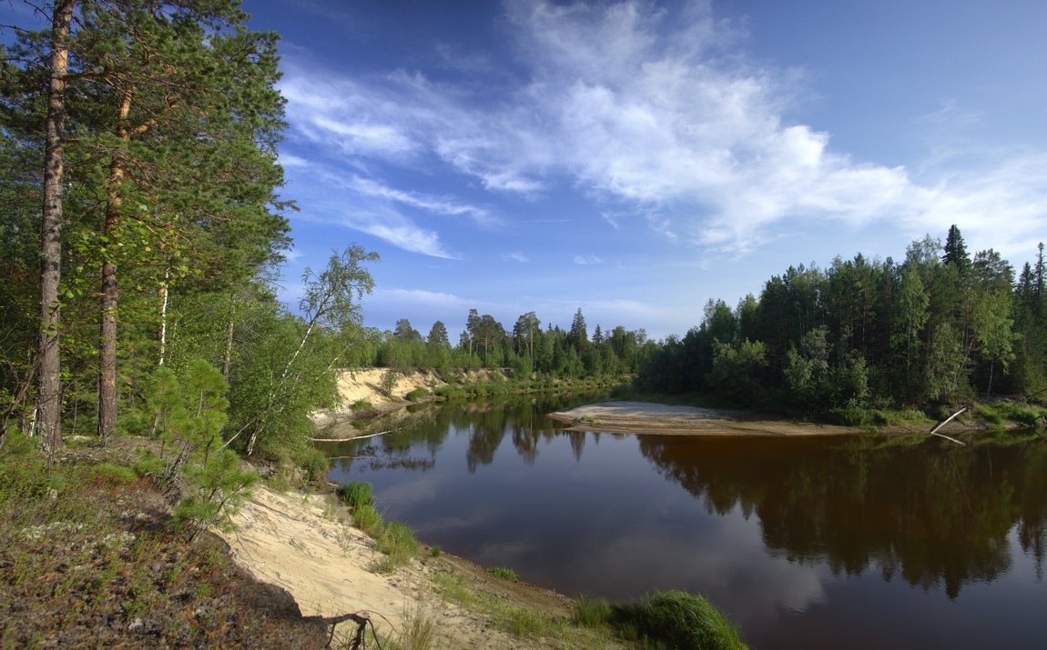 фото "У реки" метки: пейзаж, лето, река, солнечный день