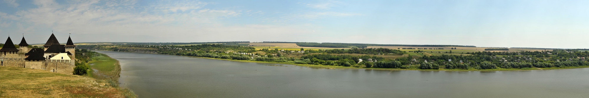 photo "Dniester. Khotyn Fortress" tags: panoramic, travel, landscape, Ukraine, Днестр, Хотин, крепость