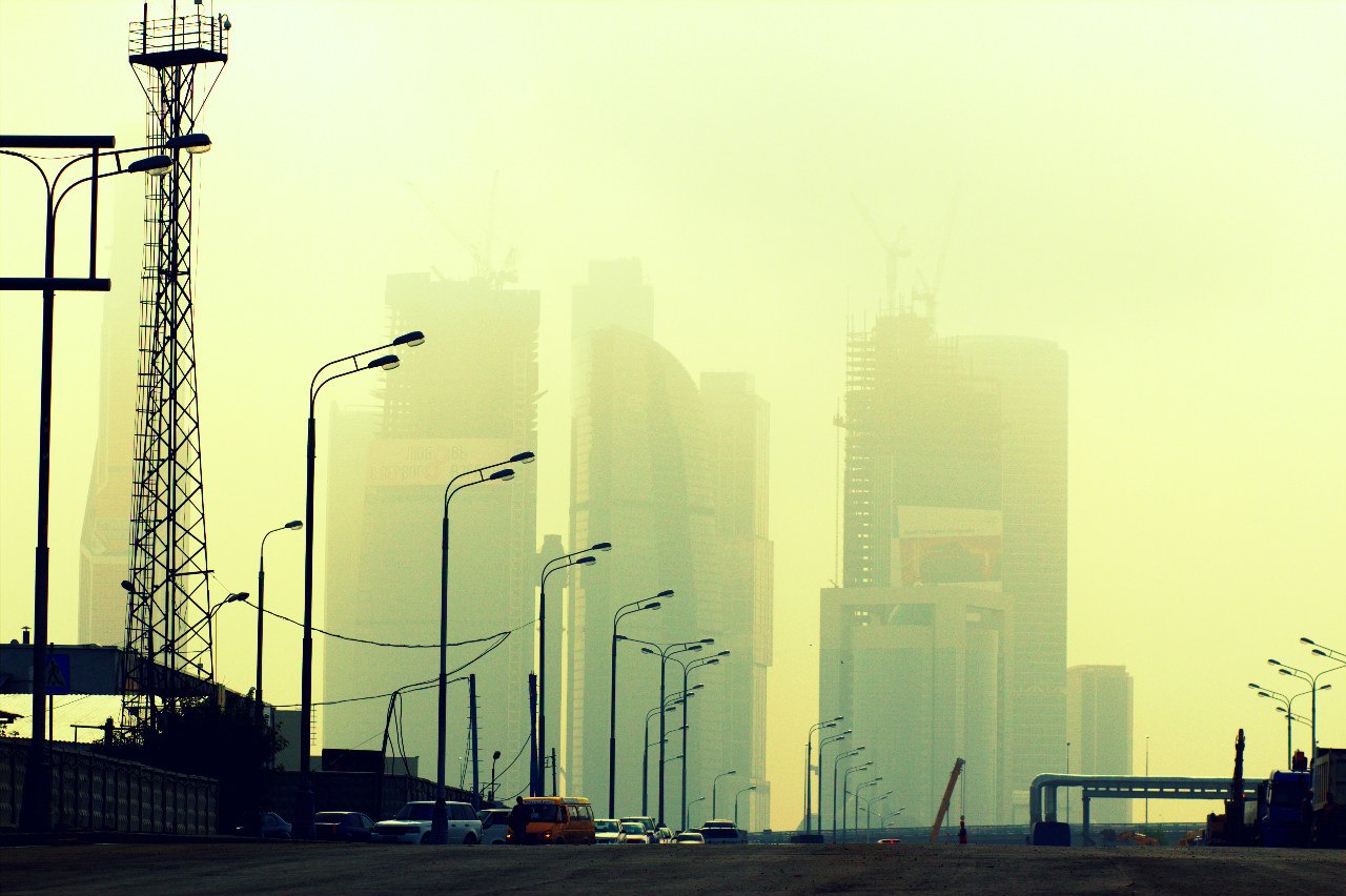 фото "Город в тумане" метки: пейзаж, город, 