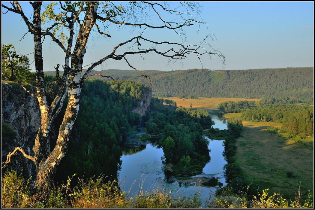photo "***" tags: landscape, travel, nature, evening, forest, mountains, river, rocks, summer, Юрюзань