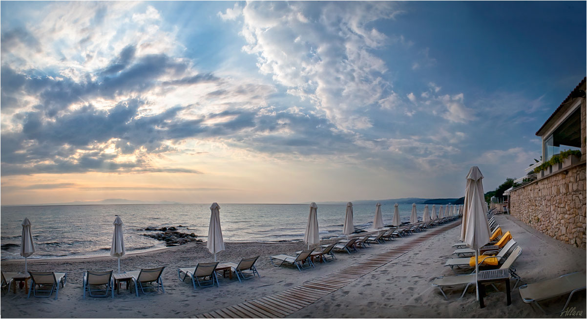 фото "Ранним утром на пляже" метки: панорама, пейзаж, 
