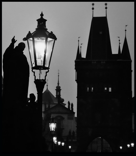 фото "Прага утром" метки: черно-белые, город, Прага