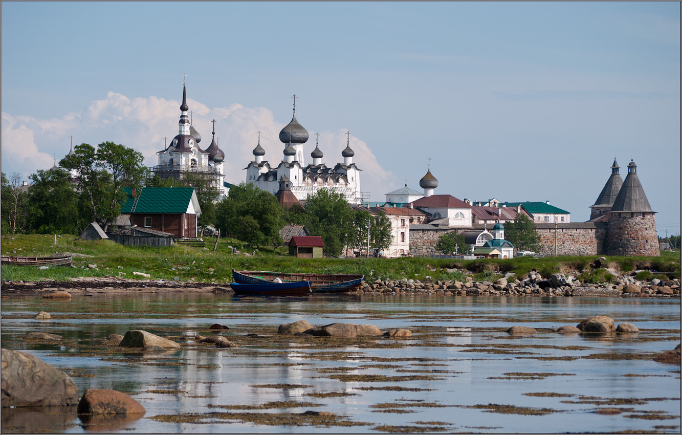 фото "Соловецкий монастырь" метки: архитектура, пейзаж, путешествия, вода, море, облака, храм