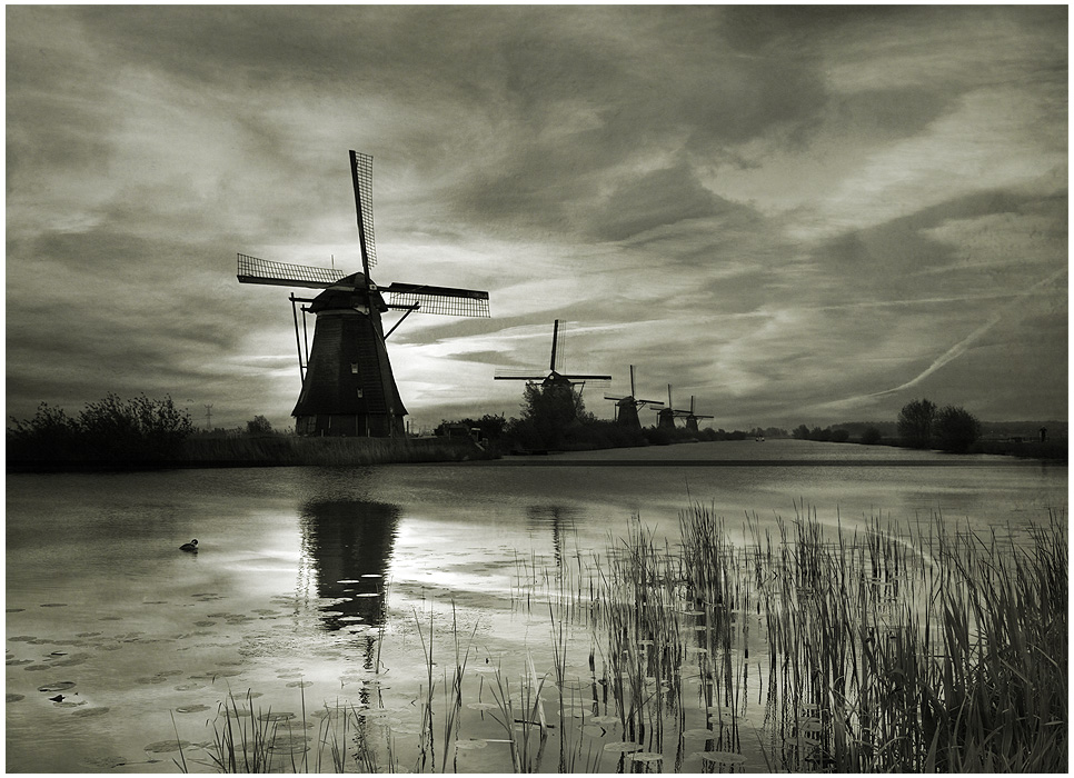 photo "Watermills" tags: landscape, black&white, travel, 