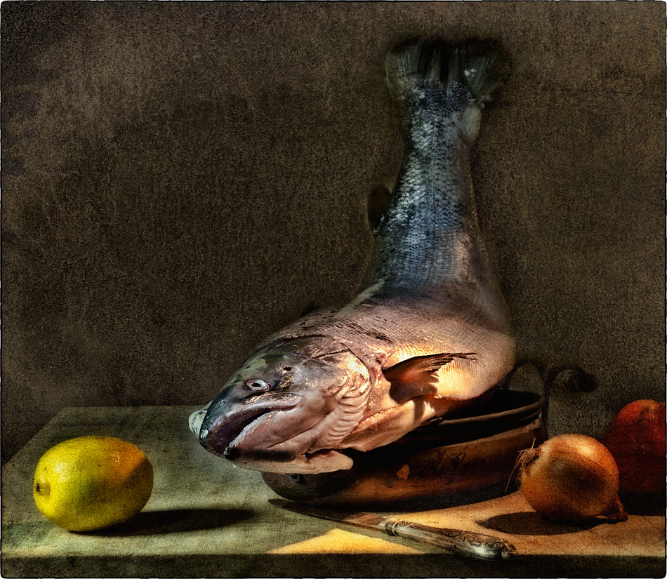 photo "With salmon" tags: still life, old-time, With salmon, С лососем