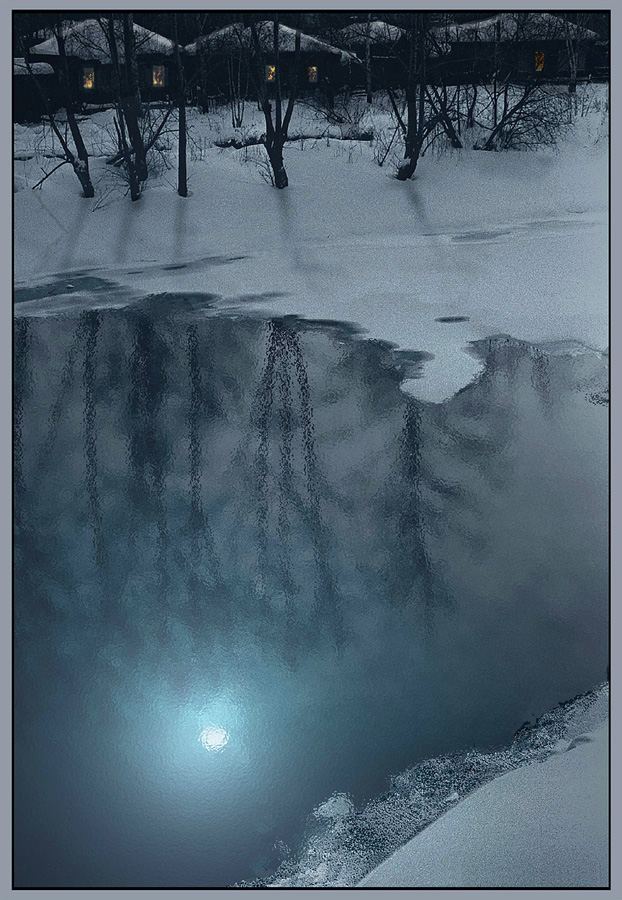 фото "купание луны" метки: пейзаж, Луна, река