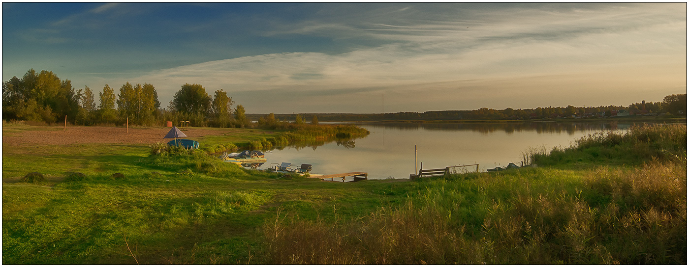 photo "***" tags: landscape, beach, clouds, evening, lake, sky, summer, water