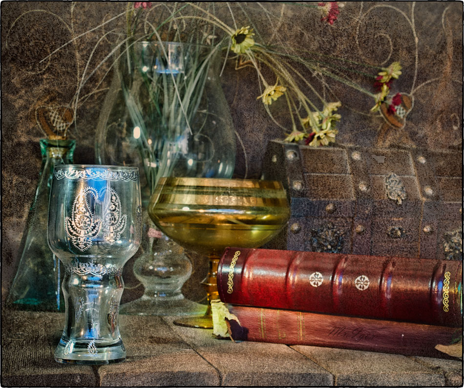 photo "With a glass" tags: still life, old-time, With a glass, С бокалом