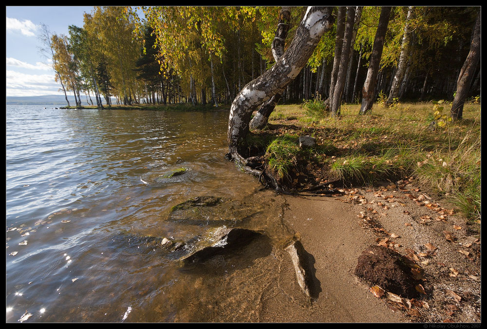 фото "Черноисточинский пруд / 0182_0015" метки: пейзаж, лес, озеро, осень