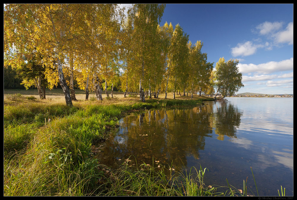 фото "Черноисточинский пруд / 0182_0018" метки: пейзаж, лес, озеро, осень