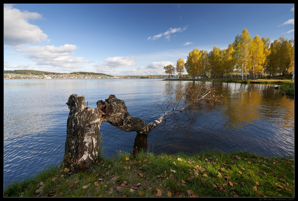 фото "Черноисточинский пруд / 0182_0020" метки: пейзаж, лес, озеро, осень