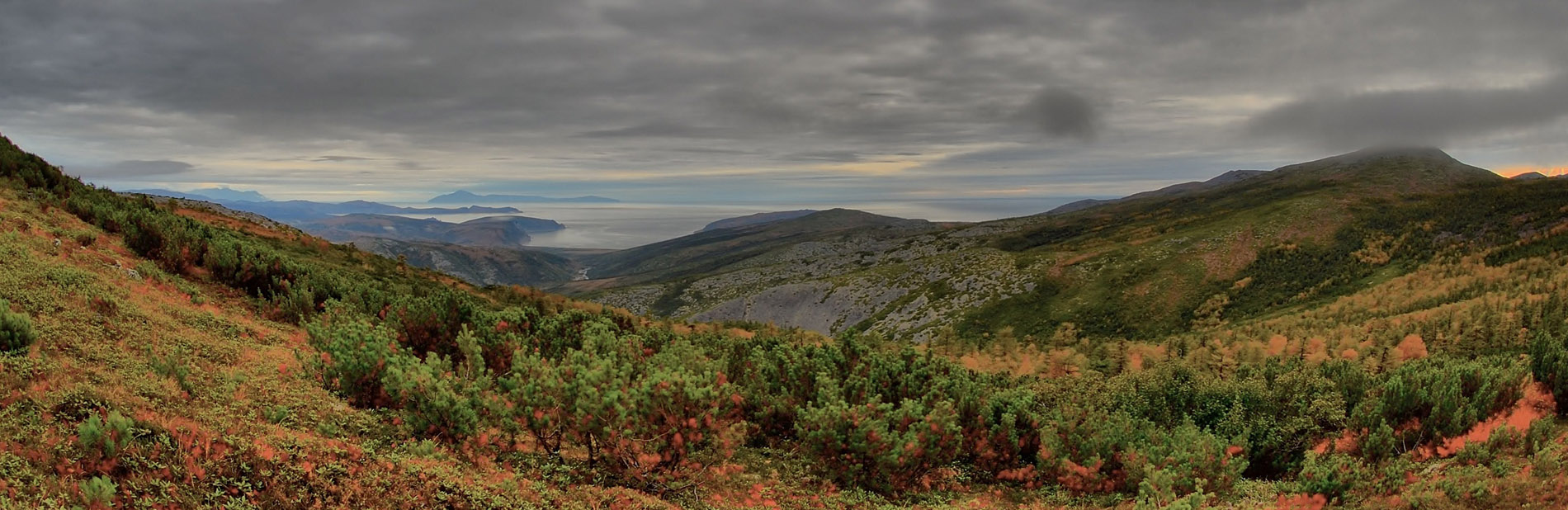 photo "***" tags: landscape, panoramic, autumn, rocks, sea, тундра