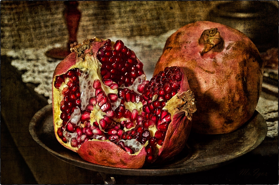 фото "Гранат" метки: натюрморт, ретро, pomegranate, Гранат